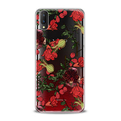 Lex Altern TPU Silicone VIVO Case Red Garnet Blossom