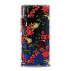 Lex Altern TPU Silicone VIVO Case Red Garnet Blossom