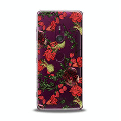 Lex Altern TPU Silicone Sony Xperia Case Red Garnet Blossom