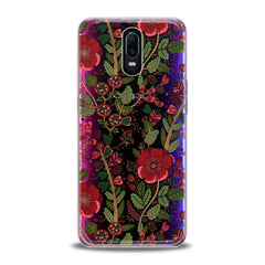 Lex Altern TPU Silicone Oppo Case Drawing Red Blooming