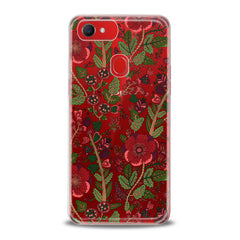 Lex Altern TPU Silicone Oppo Case Drawing Red Blooming