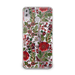 Lex Altern TPU Silicone Asus Zenfone Case Drawing Red Blooming