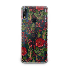 Lex Altern TPU Silicone Asus Zenfone Case Drawing Red Blooming