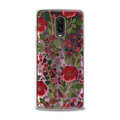 Lex Altern TPU Silicone OnePlus Case Drawing Red Blooming