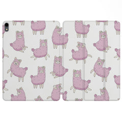 Lex Altern Magnetic iPad Case Pink Llama for your Apple tablet.