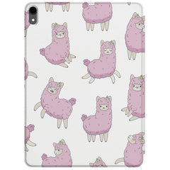 Lex Altern Magnetic iPad Case Pink Llama