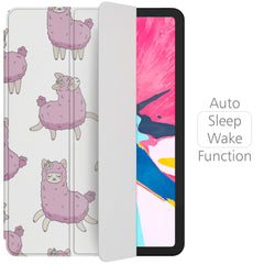 Lex Altern Magnetic iPad Case Pink Llama