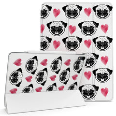 Lex Altern Magnetic iPad Case Pug Pattern