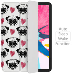 Lex Altern Magnetic iPad Case Pug Pattern