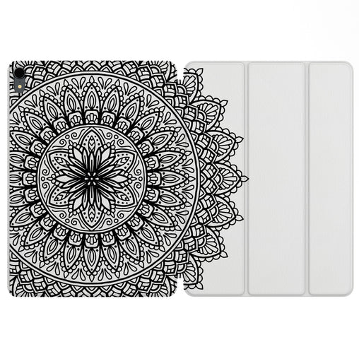 Lex Altern Magnetic iPad Case Elegant Mandala for your Apple tablet.