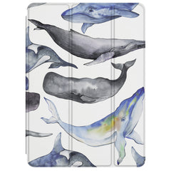 Lex Altern Magnetic iPad Case Whale Watercolor