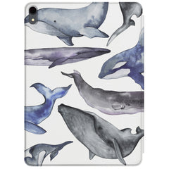 Lex Altern Magnetic iPad Case Whale Watercolor