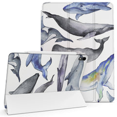 Lex Altern Magnetic iPad Case Whale Watercolor