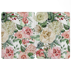 Lex Altern Magnetic iPad Case White Roses for your Apple tablet.