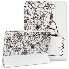 Lex Altern Magnetic iPad Case Floral Woman Face