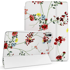 Lex Altern Magnetic iPad Case Red Wildflowers