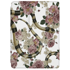 Lex Altern Magnetic iPad Case Roses Snake Theme