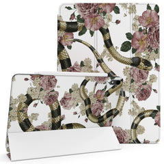 Lex Altern Magnetic iPad Case Roses Snake Theme