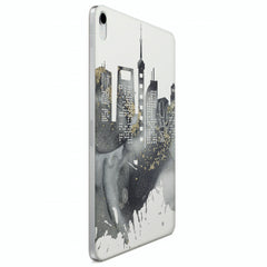 Lex Altern Magnetic iPad Case Grey Skyscrapers