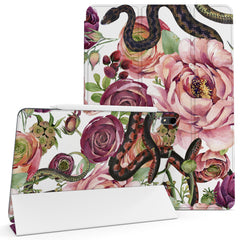 Lex Altern Magnetic iPad Case Peony Snakes