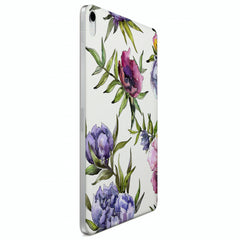 Lex Altern Magnetic iPad Case Purple Peony Bloom