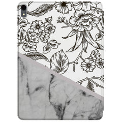 Lex Altern Magnetic iPad Case Marble Flowers