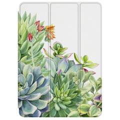 Lex Altern Magnetic iPad Case Greeen Succulents