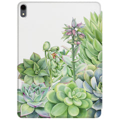 Lex Altern Magnetic iPad Case Greeen Succulents