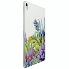 Lex Altern Magnetic iPad Case Purple Succulents