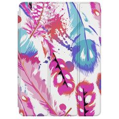 Lex Altern Magnetic iPad Case Pink Feathers