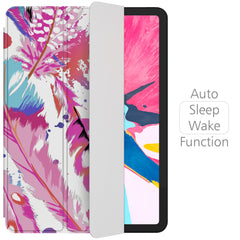 Lex Altern Magnetic iPad Case Pink Feathers