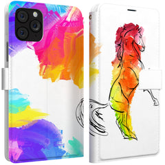 Lex Altern iPhone Wallet Case Rainbow Stallion Wallet