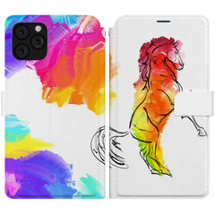 Lex Altern iPhone Wallet Case Rainbow Stallion Wallet