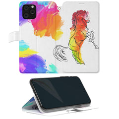 Lex Altern iPhone Wallet Case Rainbow Stallion Wallet