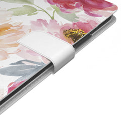 Lex Altern iPhone Wallet Case Watercolor Peony Wallet