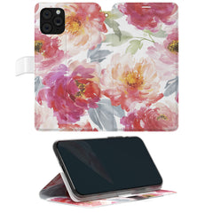 Lex Altern iPhone Wallet Case Watercolor Peony Wallet