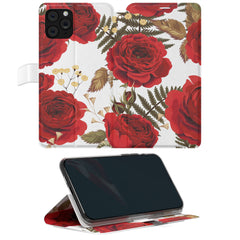 Lex Altern iPhone Wallet Case Scarlet Roses Wallet