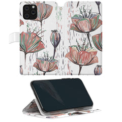 Lex Altern iPhone Wallet Case Abstract Poppies Wallet