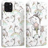 Lex Altern iPhone Wallet Case Ice-Cream Unicorn Wallet