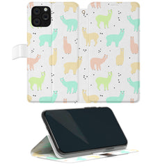 Lex Altern iPhone Wallet Case Colored Llamas Wallet