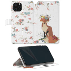 Lex Altern iPhone Wallet Case Wildflowers Fox Wallet