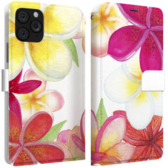 Lex Altern iPhone Wallet Case Tropical Plumeria Wallet