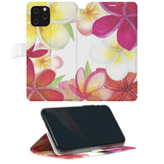 Lex Altern iPhone Wallet Case Tropical Plumeria Wallet