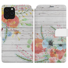 Lex Altern iPhone Wallet Case Floral Wood Wallet