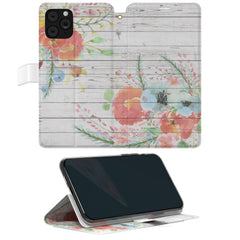 Lex Altern iPhone Wallet Case Floral Wood Wallet