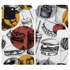 Lex Altern iPhone Wallet Case Retro Food Wallet