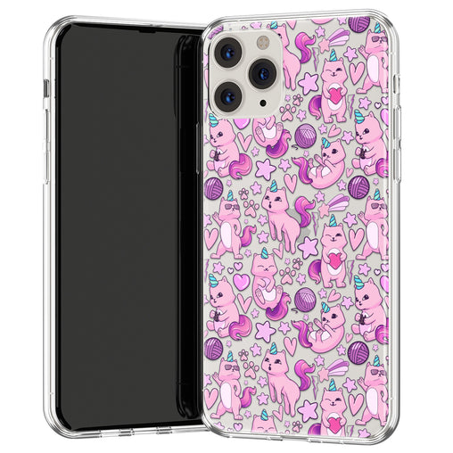 Phone Case with New Illustration Cat Unicorns