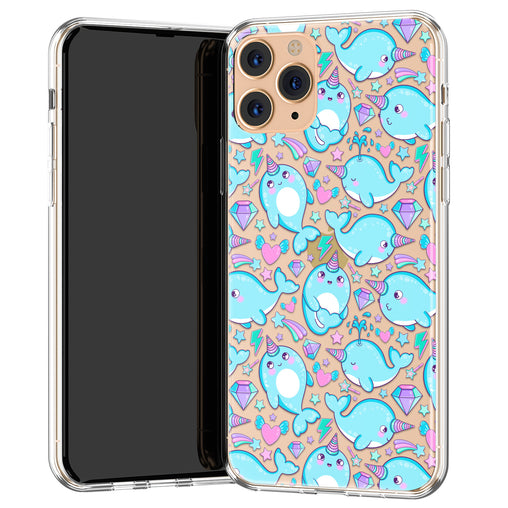 Phone Case with New Illustration Cartoon Narwhal