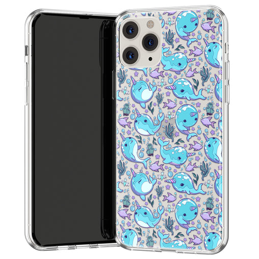 Phone Case with New Illustration Sea Narwhal