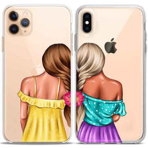 Lex Altern TPU Silicone Couple Case Sisters